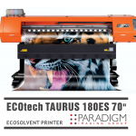 Paradigm Imaging Group introduces the NEW SID ECOTECH TAURUS 180ES 70″  ECO-SOLVENT PRINTER WITH 2 PRINTHEADS!